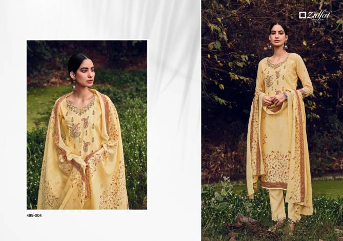 Chinaar By Zulfat 001-010 Cotton Printed Dress Material Catalog